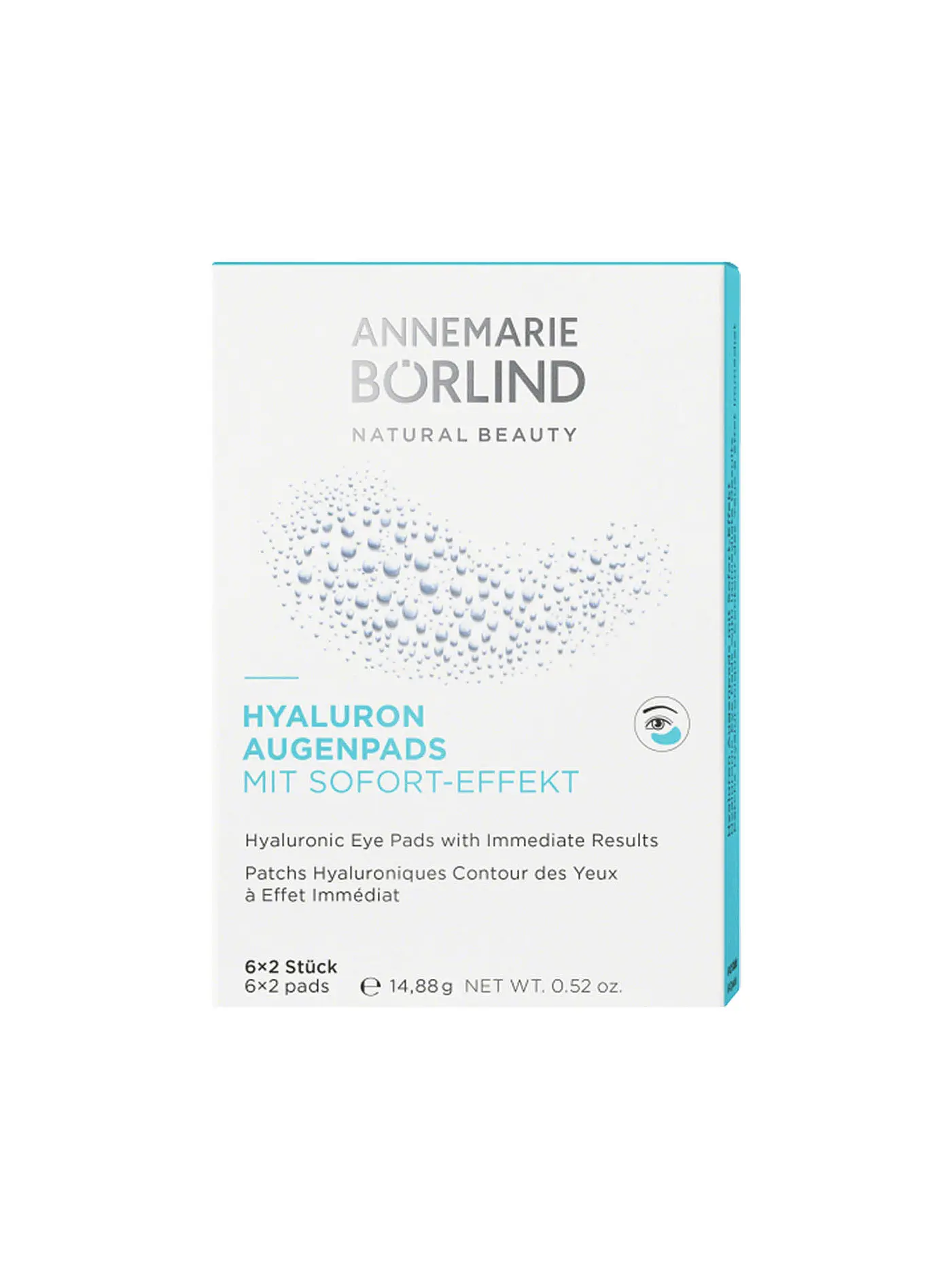 ANNEMARIE BÖRLIND | HYALURON AUGENPADS mit Sofort-Effekt 6 Stück | 